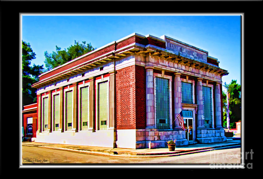Old Bank Building  Digital effect Photograph by Debbie Portwood
