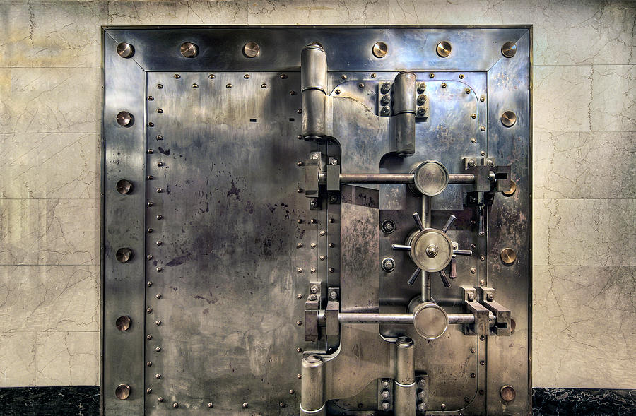 Old Bank Vault in Historic Building Photograph by David Gn