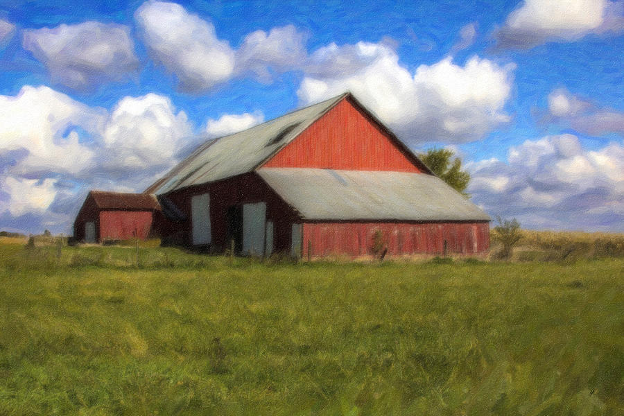 Old Barn 2201 Painting by Dean Wittle