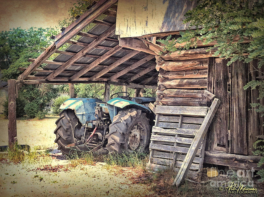 Old Barn And Tractor Photograph by Phil Mancuso