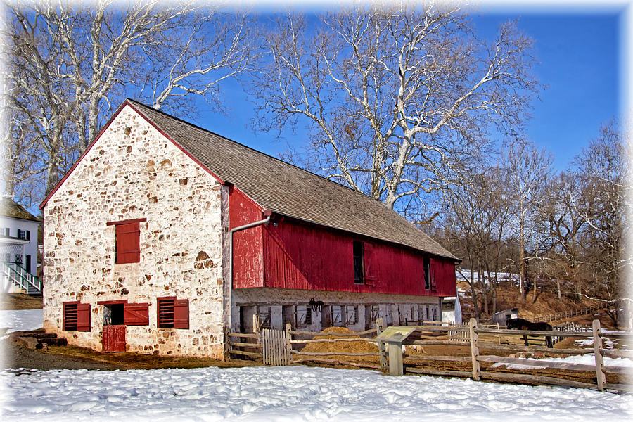 Old barn at Hopewell Furnace Photograph by Carolyn Derstine