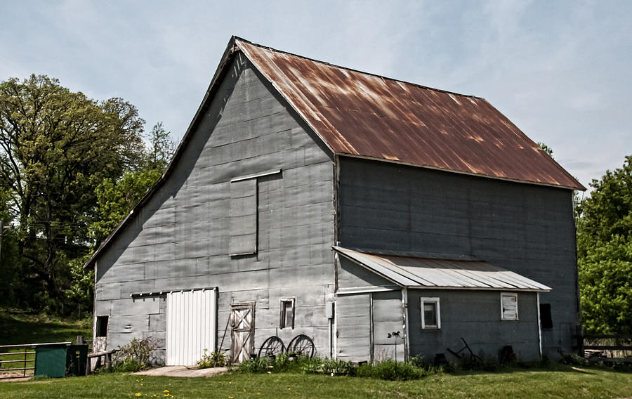 Old Barn Covered With Steel Photograph by Wayne Stabnaw | Fine Art America