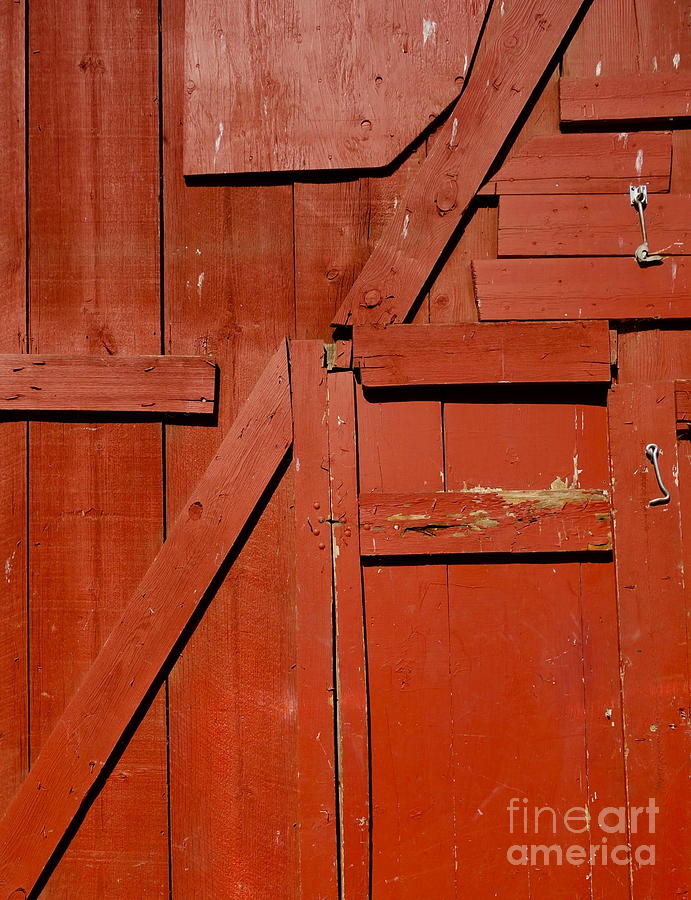 Old Barn Door 1 Photograph by Jacqueline Athmann