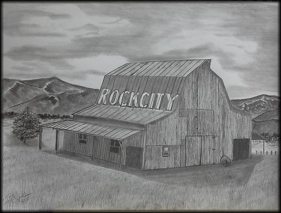 Barn Drawing - Old Barn II by Tony Clark