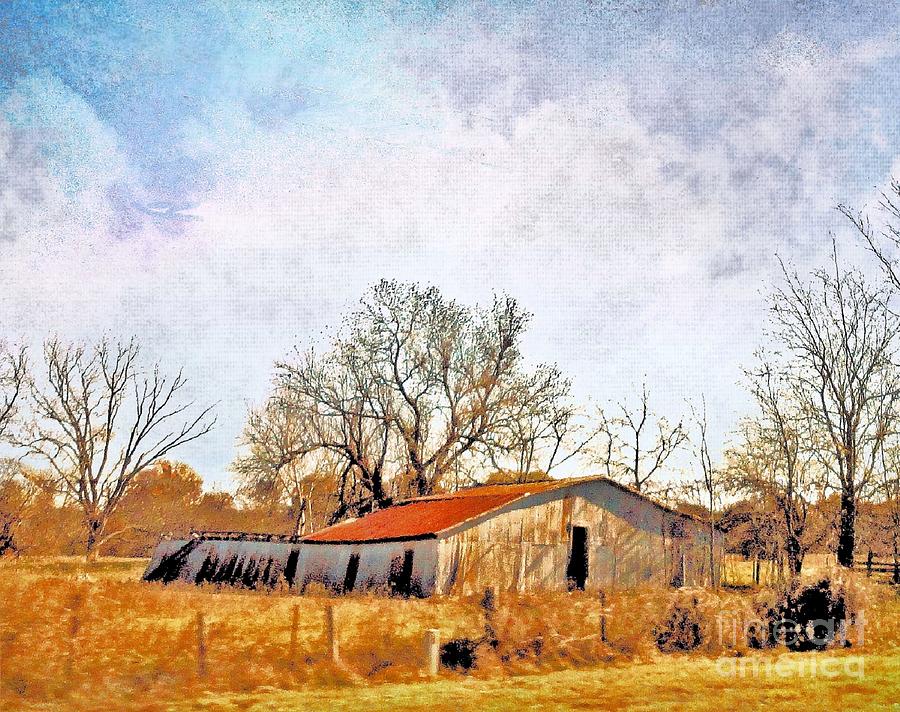 Old Barn in Autumn Light Photograph by Janette Boyd