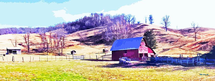 Old Barn in November Filtered Photograph by Duane McCullough