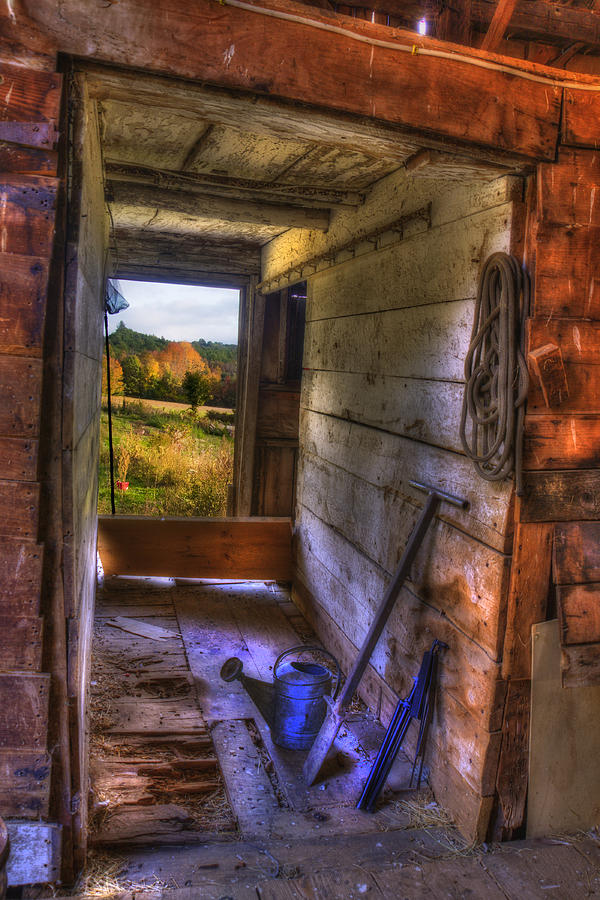 Old Barn Interior Photograph by Joann Vitali