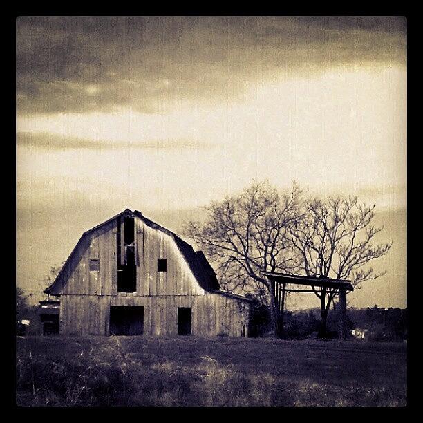 Farm Photograph - #old #barn #oldbarn #abandonedbarn by Krazy Alice