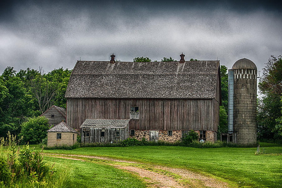 Old Barn On A Stormy Day Photograph by Paul Freidlund