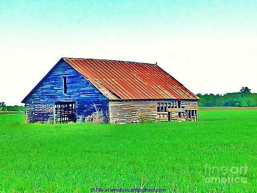 Old Barn On Treaty Road Oakhill Kansas Photograph by PainterArtist FIN