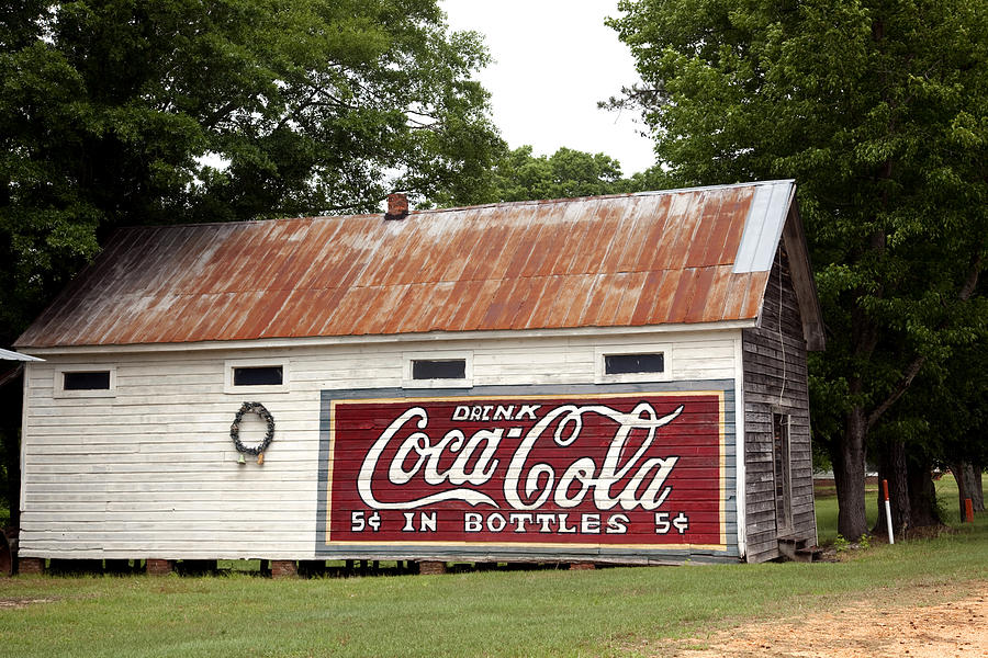 Old Barn with Coca Cola Sign in Burnt Corn Photograph by Carol M Highsmith