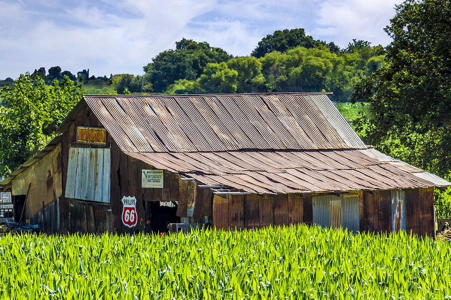 Old Barn with Phillips 66 Sign Photograph by Bruce Bottomley