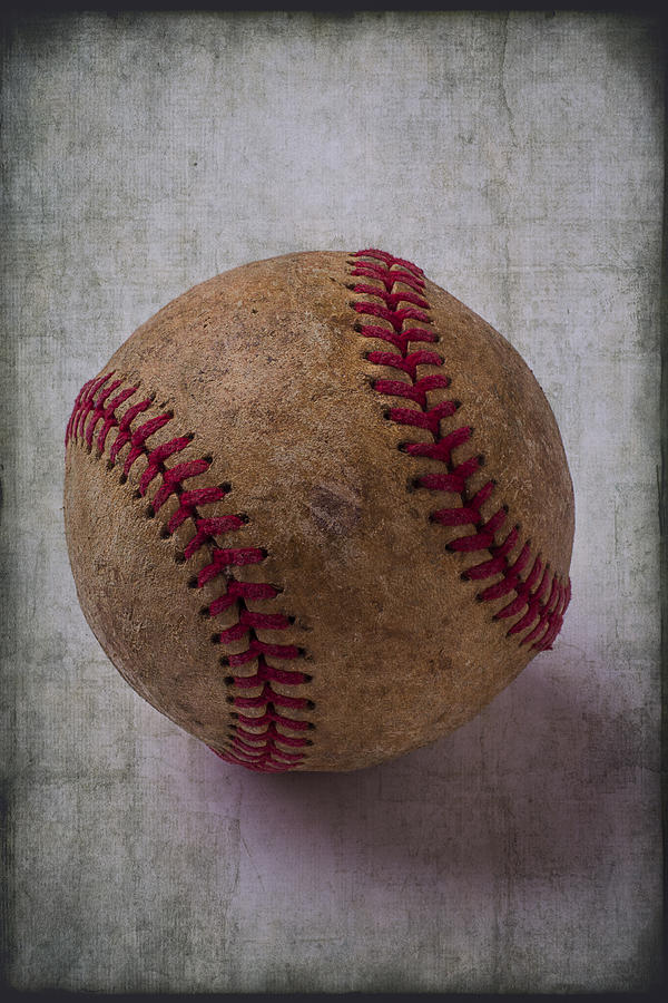 Baseball Photograph - Old Baseball by Garry Gay