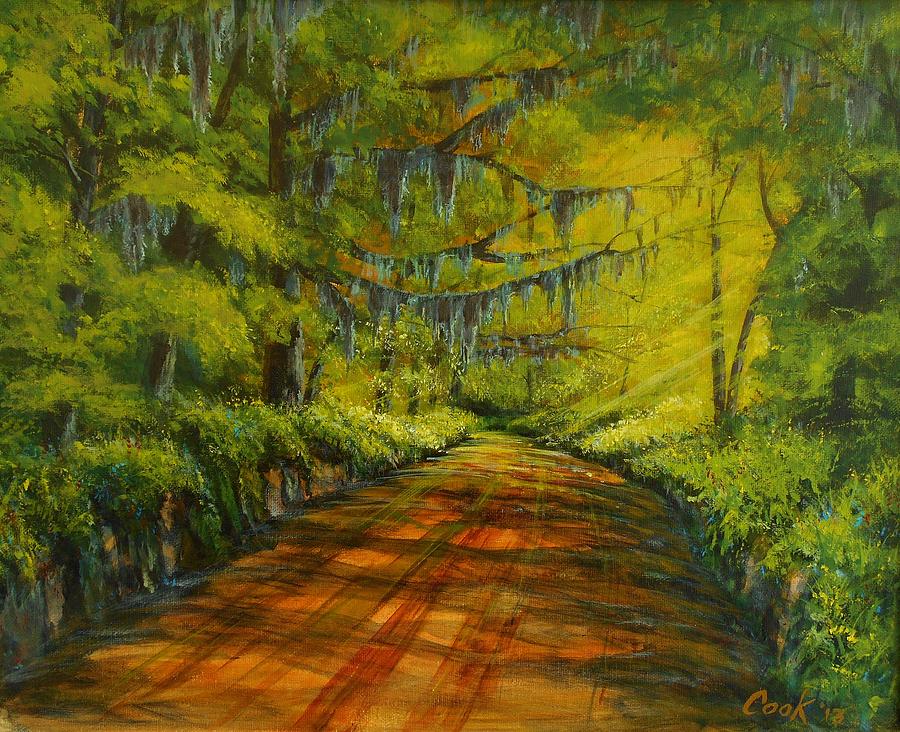 Old Baum Road Painting by Michael Cook