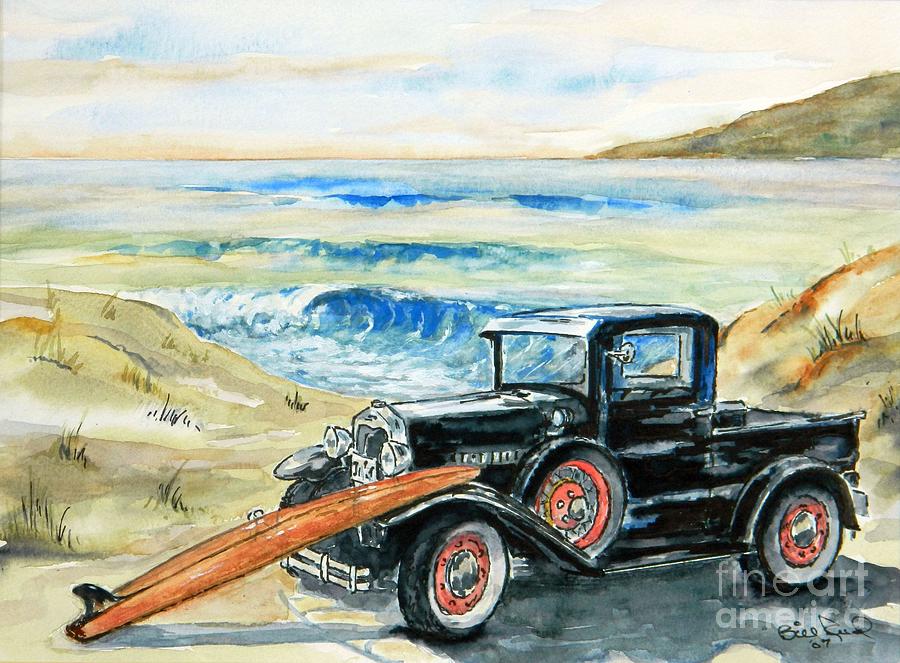 Old Beach Buggy Painting by William Reed