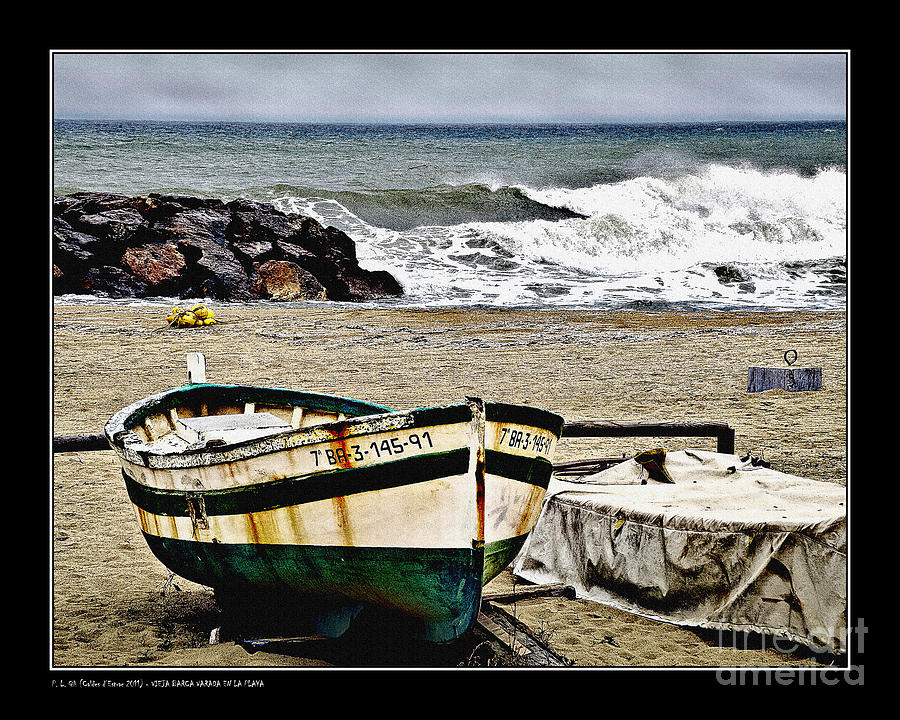 Old Beached Boat Photograph by Pedro L Gili