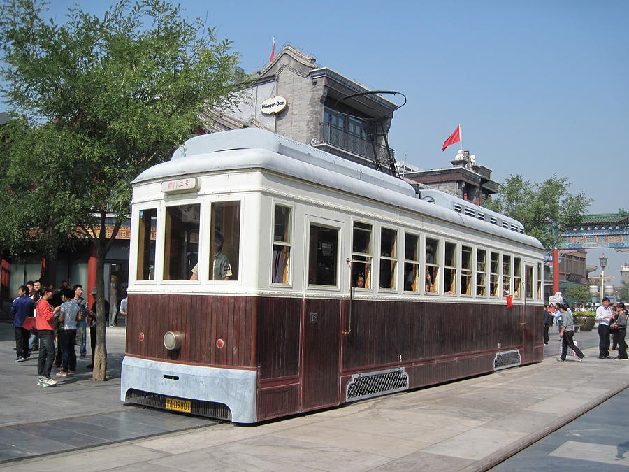 Old Beijing Streetcar Photograph by Alfred Ng