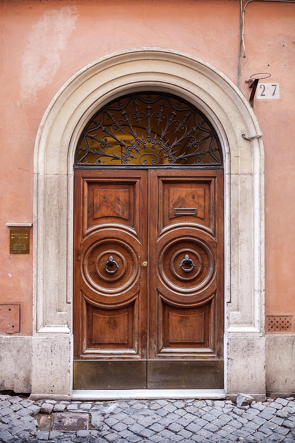 Old Big Wooden Door With Knocker Photograph by Luckyraccoon