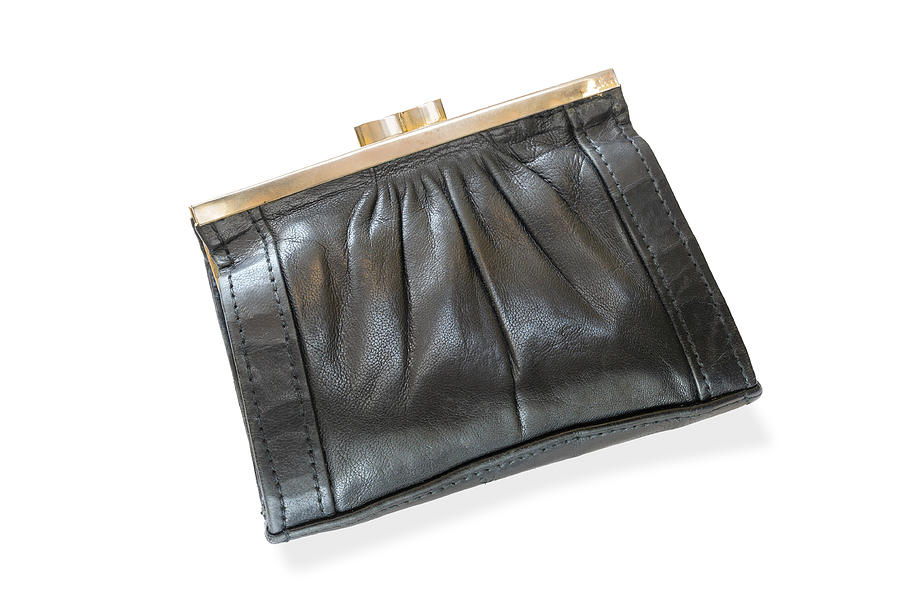 Old Black Leather Wallet Photograph by Alain De Maximy - Fine Art America