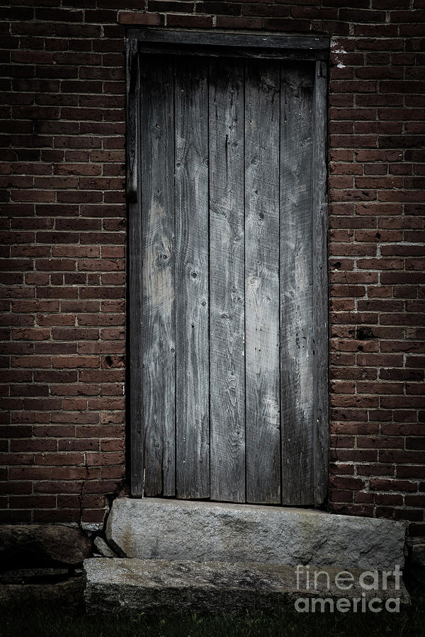 Brick Photograph - Old Blacksmith shop door by Edward Fielding