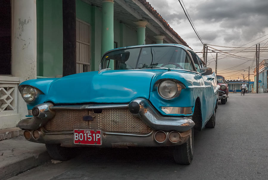 Old Blue Car.  Photograph by Juan Carlos Ferro Duque