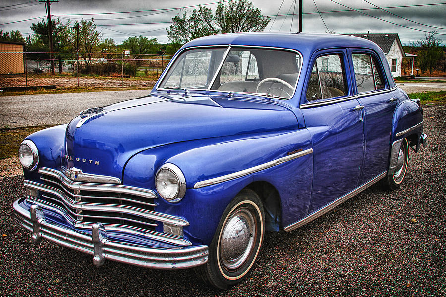Transportation Photograph - Old Blue  by Tony Grider
