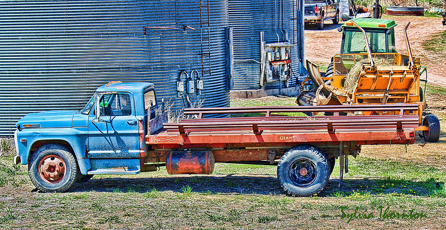Old Blue Truck Photograph by Sylvia Thornton