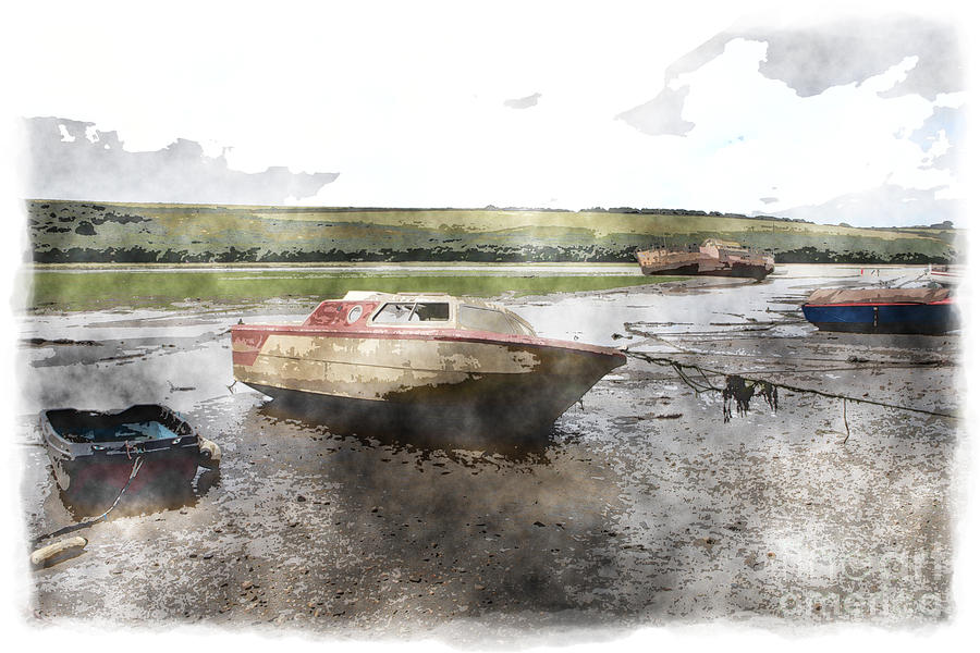 Old Boat 2 Digital Art by Nicholas Burningham
