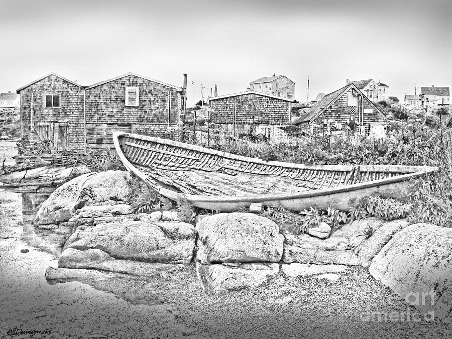 Old Boat At Peggys Cove Photograph by Pat Davidson