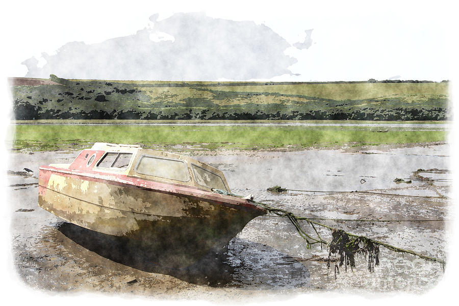 Old Boat Digital Art by Nicholas Burningham