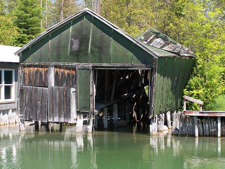Old Boathouse on Crooked River Photograph by Kathleen Luther