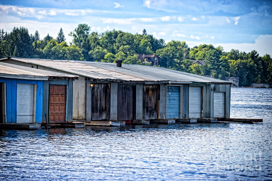 Old boathouses Photograph by Les Palenik