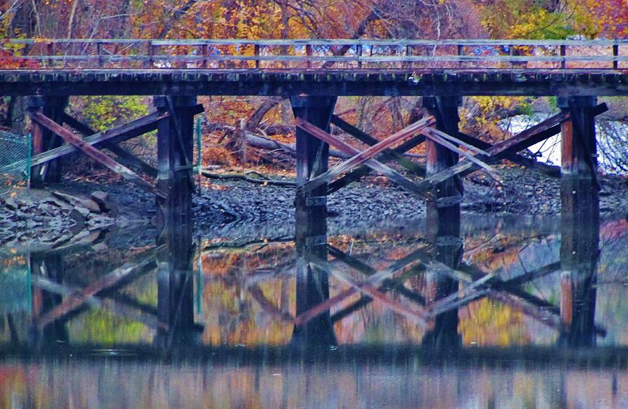 Old Bridge Reflections Photograph by Thomas  McGuire