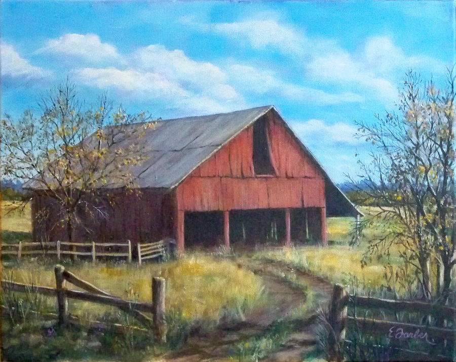 Old Broemmelsiek Barn Painting by Edward Farber - Fine Art America