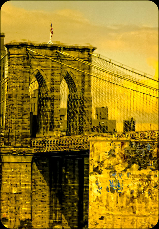 Old Brooklyn Bridge 3 Photograph by Frank Winters