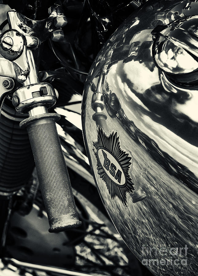 Old BSA Cafe Racer Photograph by Tim Gainey