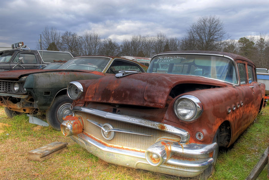 Old Buick in Car Graveyard  Photograph by Willie Harper