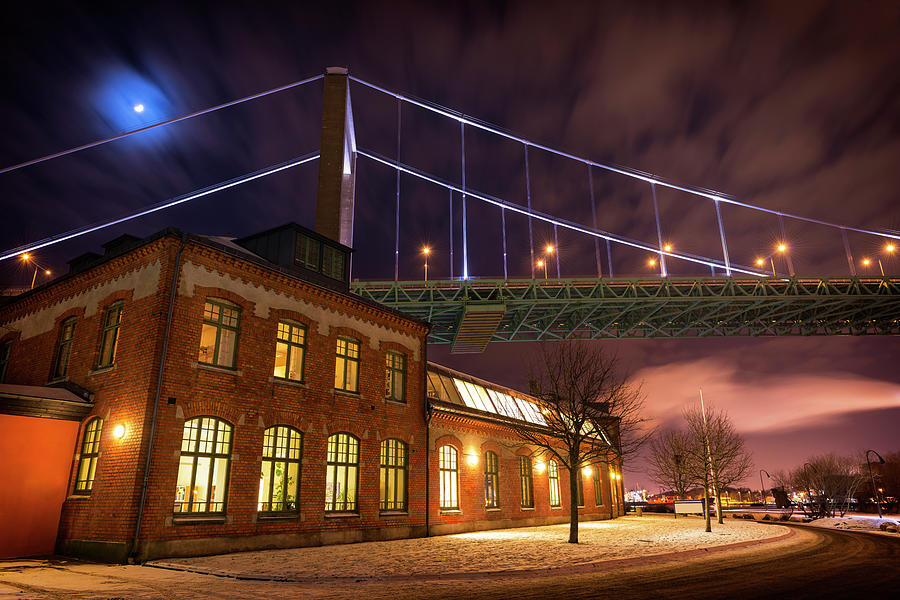 Old Building And Bridge In Gothenburg Photograph by Martin Wahlborg