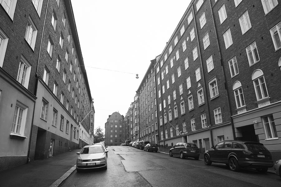 Old buildings located at empty streets of helsinki finland Photograph by Tekinturkdogan