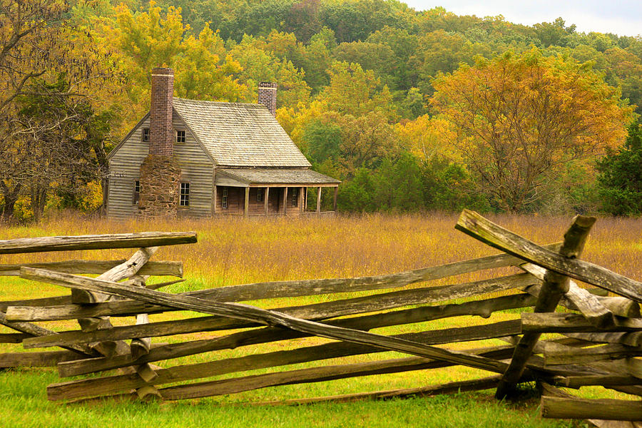 Old cabin at Appomattox Photograph by Emanuel Tanjala