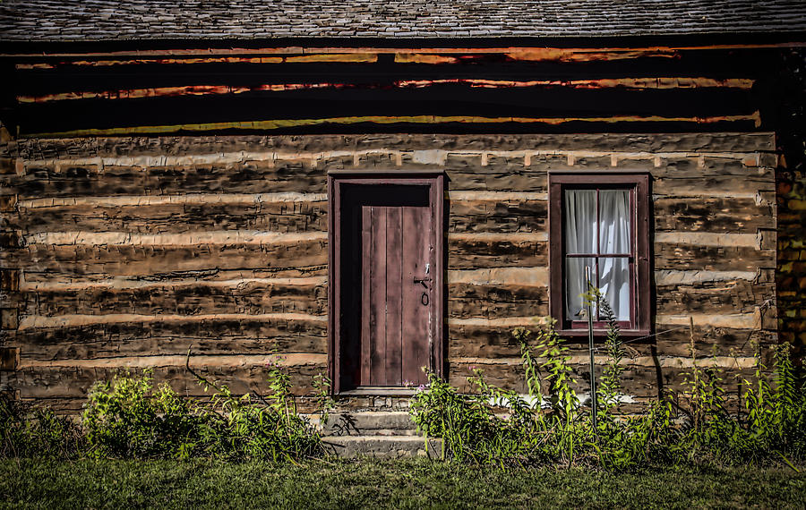 Old Cabin Door Photograph by Ray Congrove