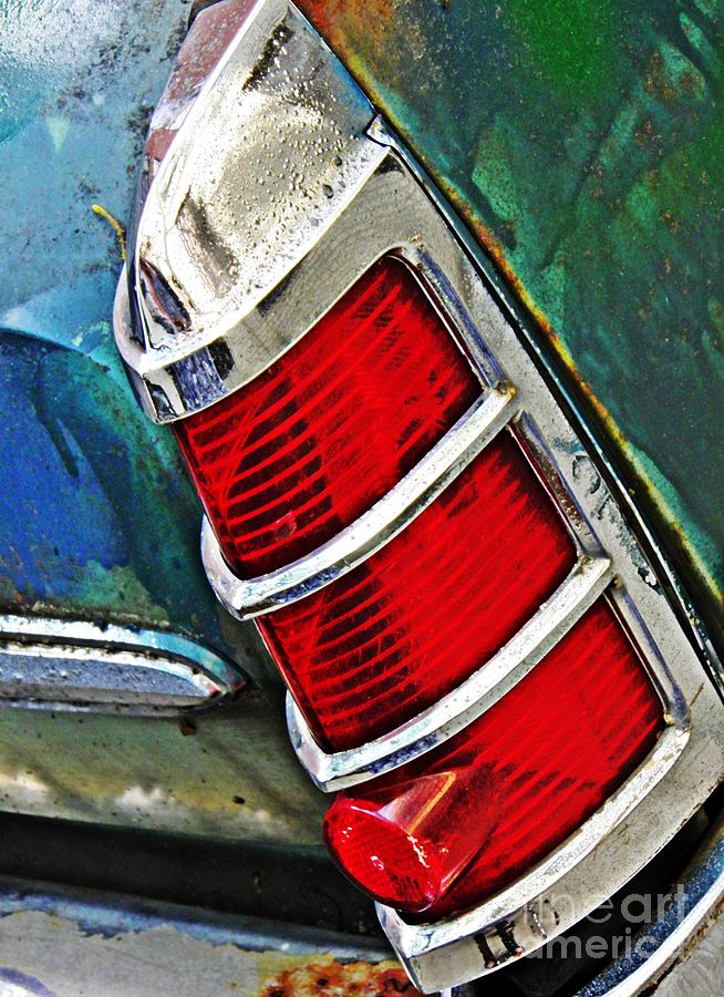 Old Cadillac Tail Light Photograph by Sarah Loft