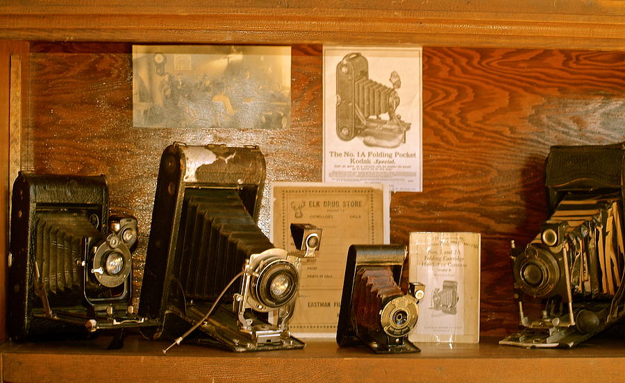Old Cameras Photograph by Roseann Errigo