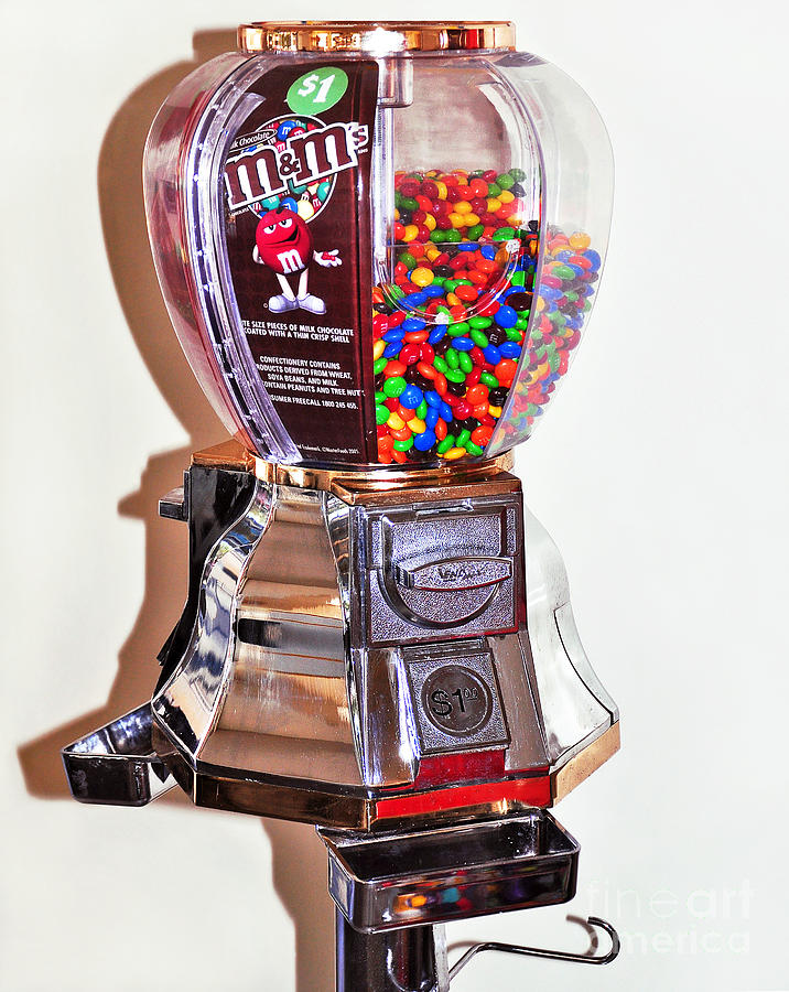 Old Candy Dispenser - Candy Photograph by Menner - Pixels