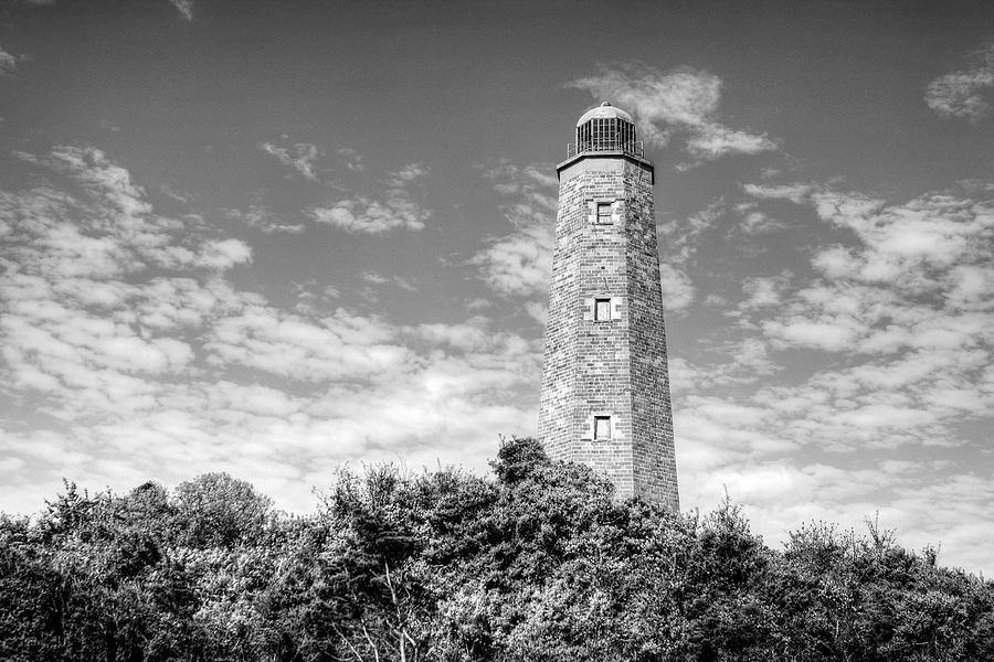 Old Cape Henry in Black and White Photograph by JC Findley