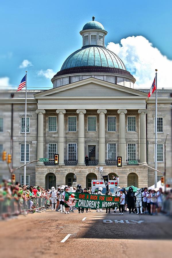 Old Capitol on Parade Day Photograph by Jim Albritton