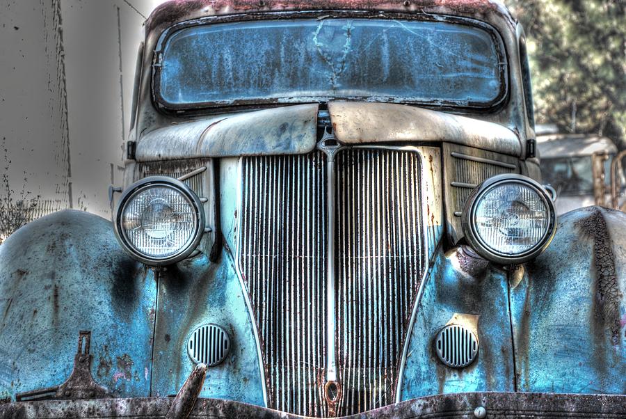 Farm Photograph - Old Car 01 by Andy Savelle