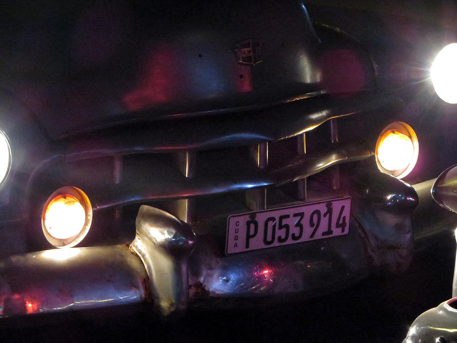 Old car at night. Photograph by Rob Huntley