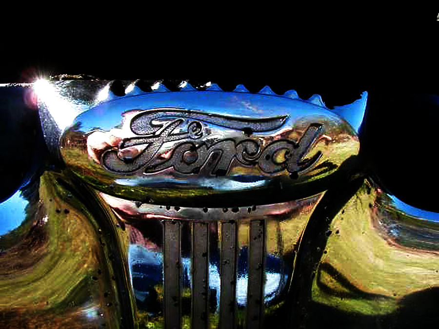 Old Car City Ford Emblem 4 Photograph by Richard Erickson - Pixels