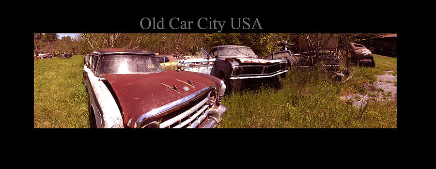 Panoramic Photograph - Old Car City USA Angle Pan by Richard Erickson